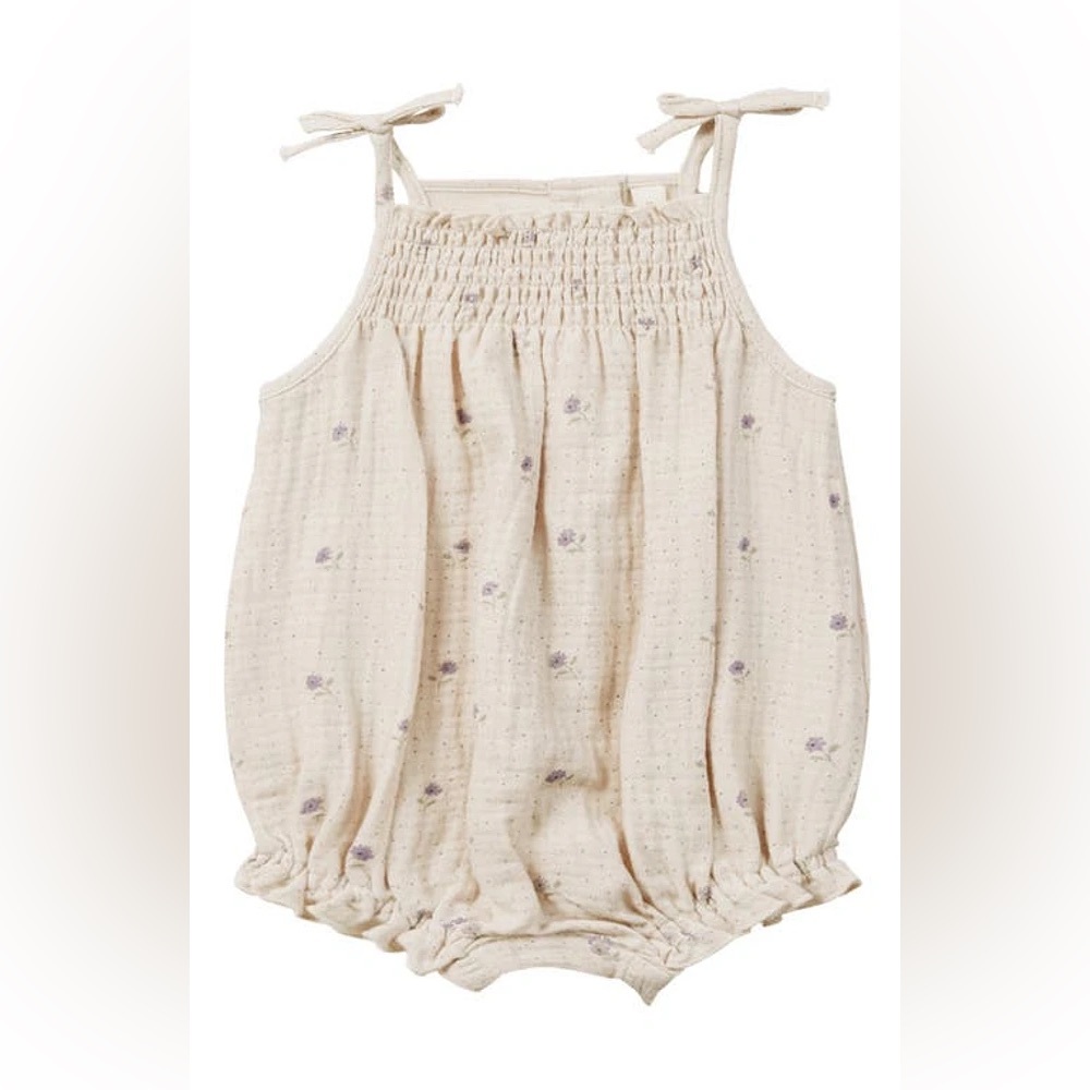 Quincy Mae Cream Romper